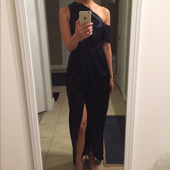 ASOS Dresses & Skirts - ASOS one shoulder satin dress size 2